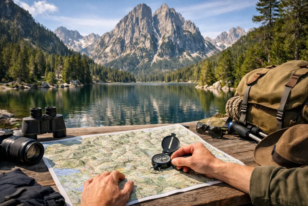 Mapa de Aigüestortes y Estany de Sant Maurici