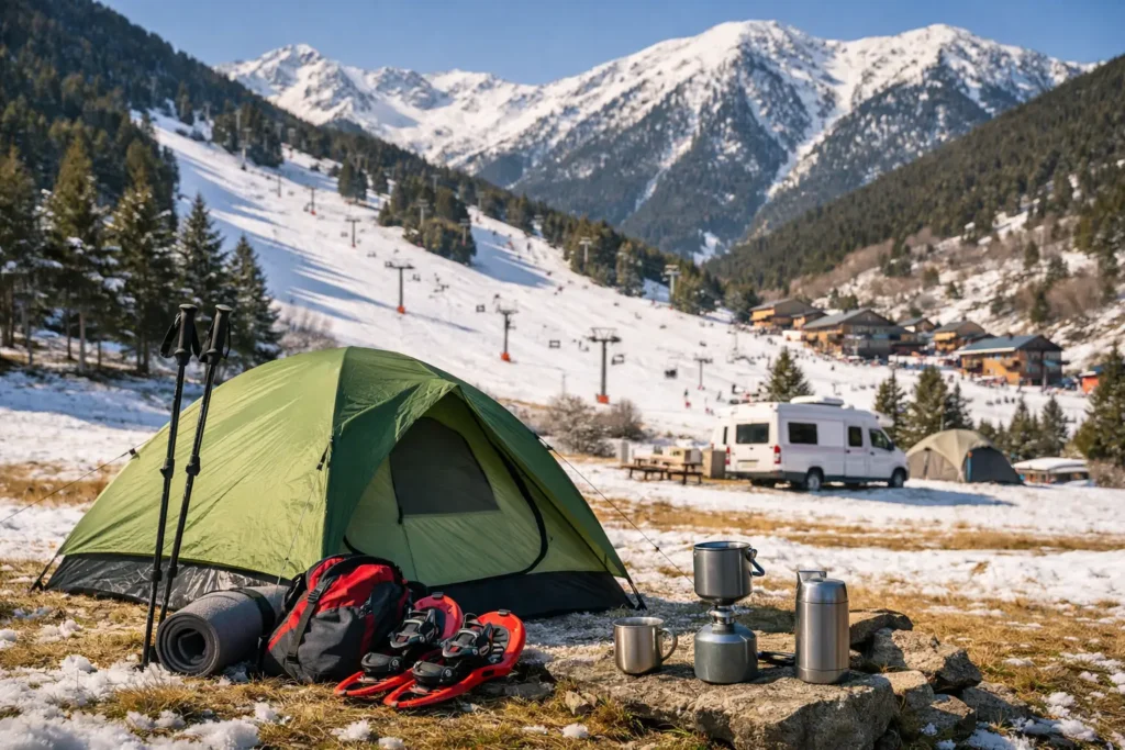 Camping cerca de pistas de esquí Espot
