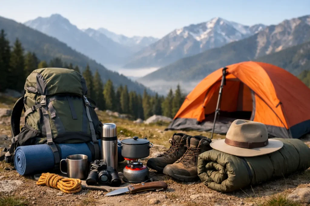 Qué llevar a un camping de montaña