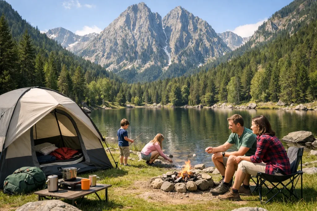 Camping familiar en el Pirineo catalán en Espot