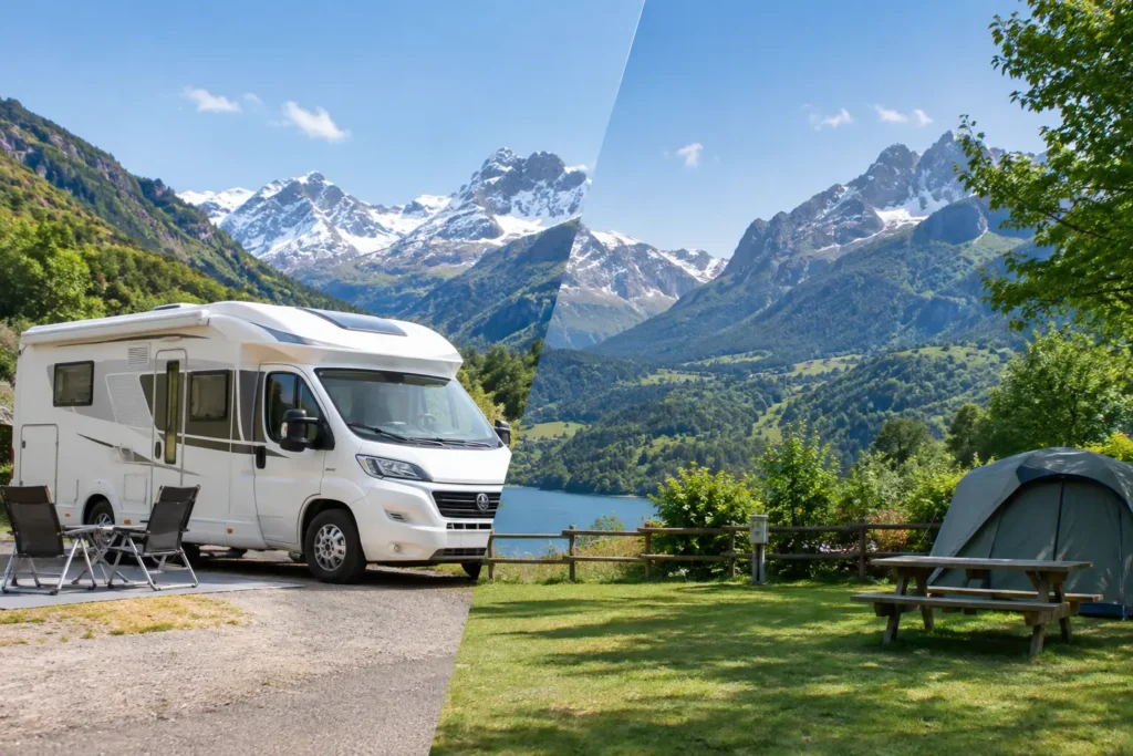 Autocaravana o parcela en Pirineo, ¿qué elegir?
