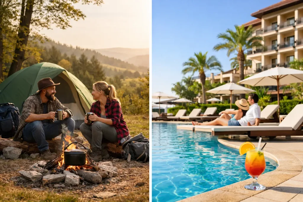 Diferencias entre camping rural y resort
